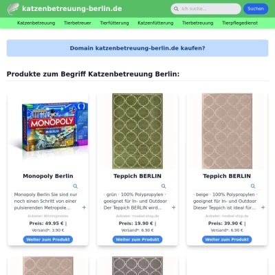 Screenshot katzenbetreuung-berlin.de