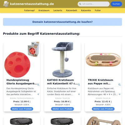 Screenshot katzenerstausstattung.de