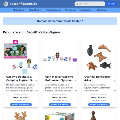 Screenshot katzenfiguren.de