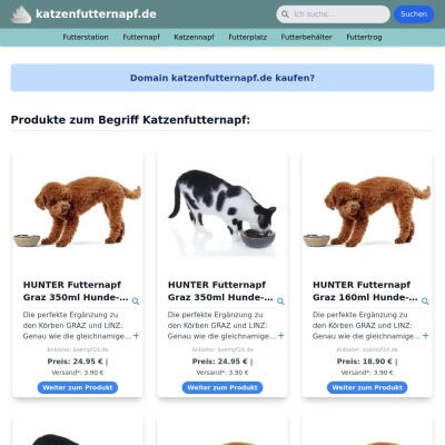 Screenshot katzenfutternapf.de