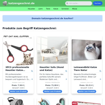 Screenshot katzengeschrei.de