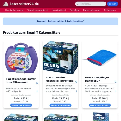 Screenshot katzensitter24.de