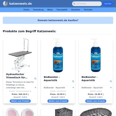 Screenshot katzenwels.de