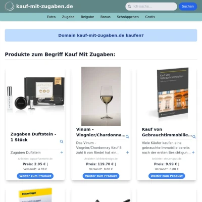 Screenshot kauf-mit-zugaben.de