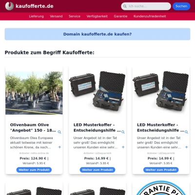 Screenshot kaufofferte.de