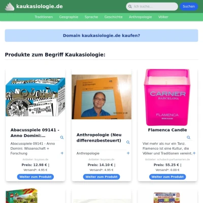 Screenshot kaukasiologie.de