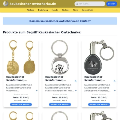 Screenshot kaukasischer-owtscharka.de