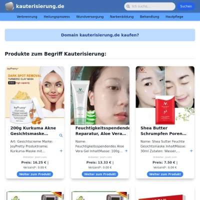 Screenshot kauterisierung.de