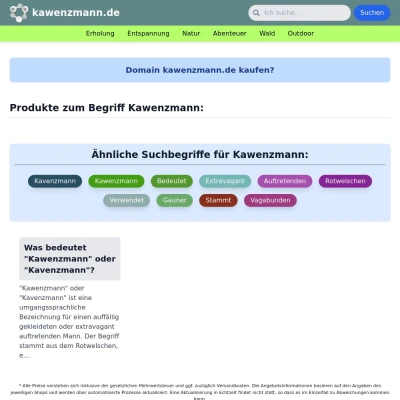 Screenshot kawenzmann.de