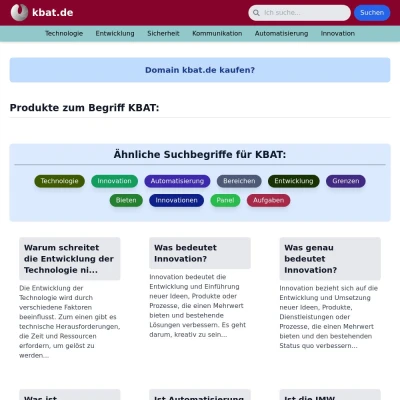 Screenshot kbat.de