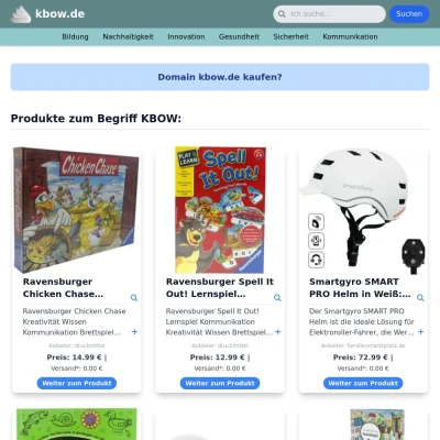 Screenshot kbow.de