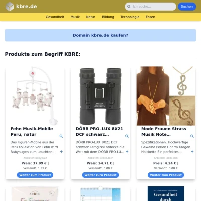 Screenshot kbre.de