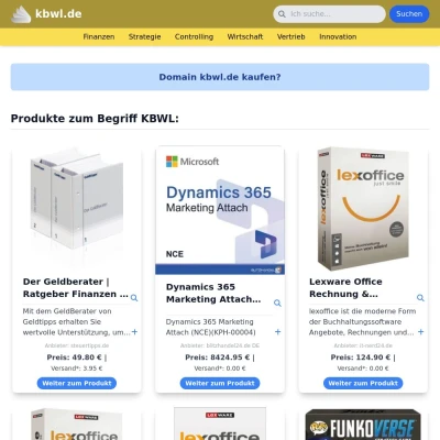 Screenshot kbwl.de