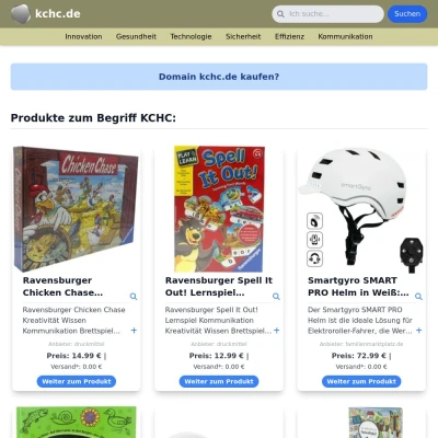Screenshot kchc.de