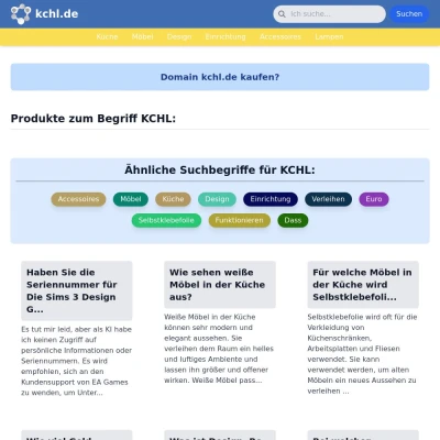 Screenshot kchl.de