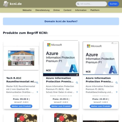 Screenshot kcni.de