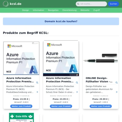 Screenshot kcsl.de