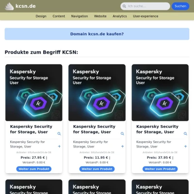 Screenshot kcsn.de