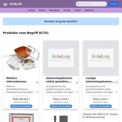 Screenshot kctg.de