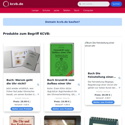 Screenshot kcvb.de