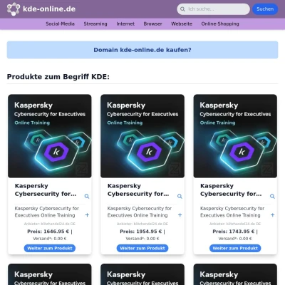Screenshot kde-online.de