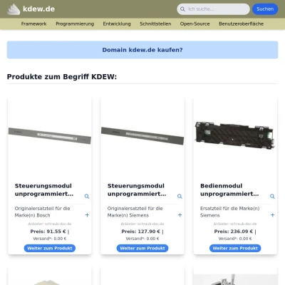 Screenshot kdew.de