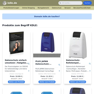 Screenshot kdle.de