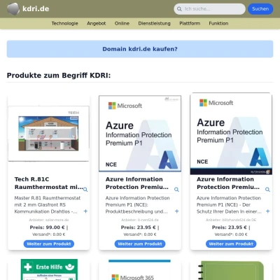 Screenshot kdri.de