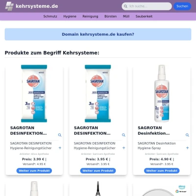 Screenshot kehrsysteme.de