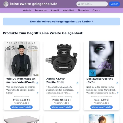 Screenshot keine-zweite-gelegenheit.de