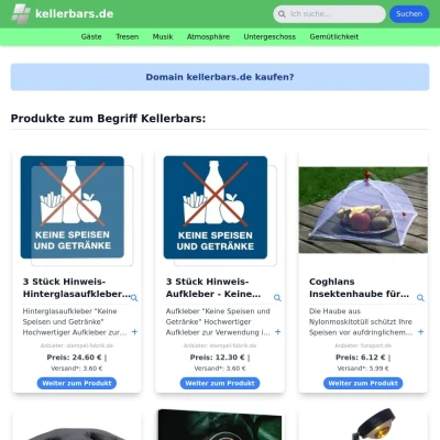 Screenshot kellerbars.de