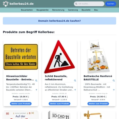 Screenshot kellerbau24.de
