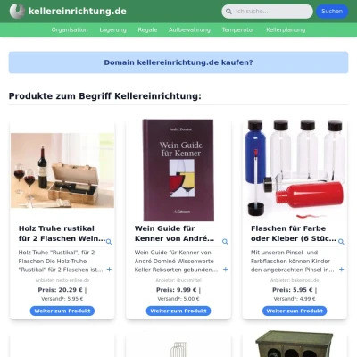 Screenshot kellereinrichtung.de