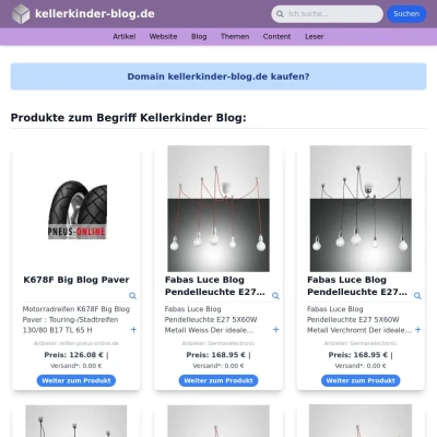 Screenshot kellerkinder-blog.de