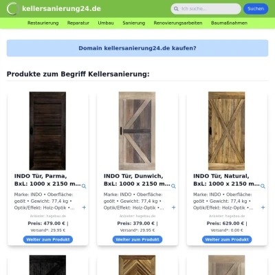 Screenshot kellersanierung24.de