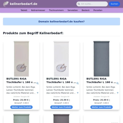 Screenshot kellnerbedarf.de