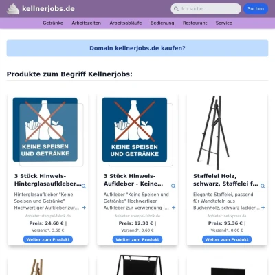 Screenshot kellnerjobs.de