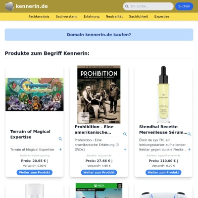 Screenshot kennerin.de