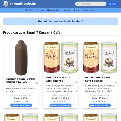 Screenshot keramik-cafe.de