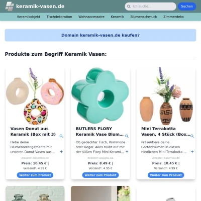 Screenshot keramik-vasen.de