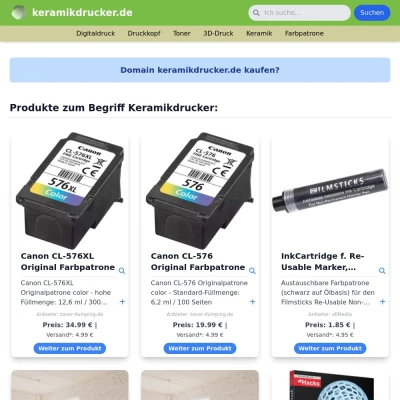 Screenshot keramikdrucker.de