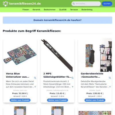 Screenshot keramikfliesen24.de
