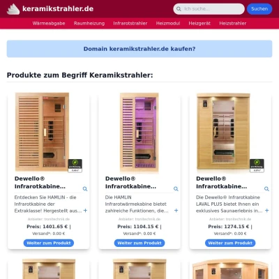 Screenshot keramikstrahler.de