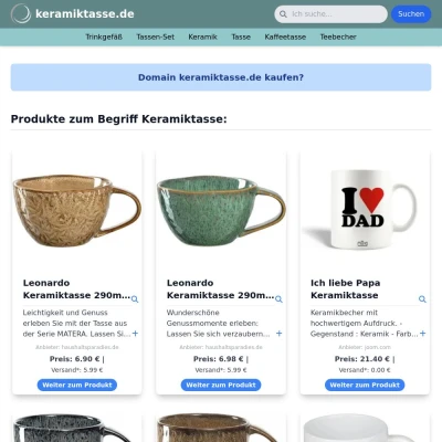 Screenshot keramiktasse.de