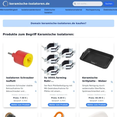 Screenshot keramische-isolatoren.de