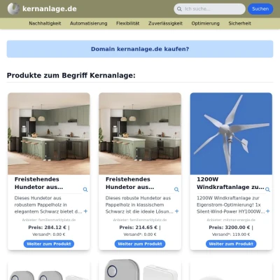 Screenshot kernanlage.de