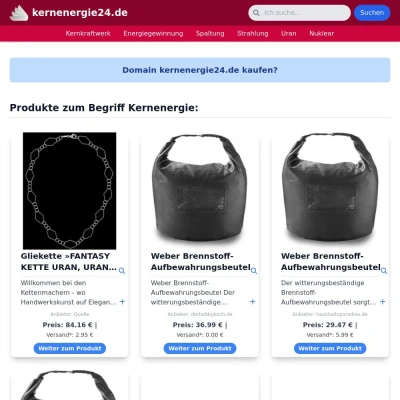 Screenshot kernenergie24.de