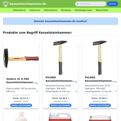 Screenshot kesselsteinhammer.de