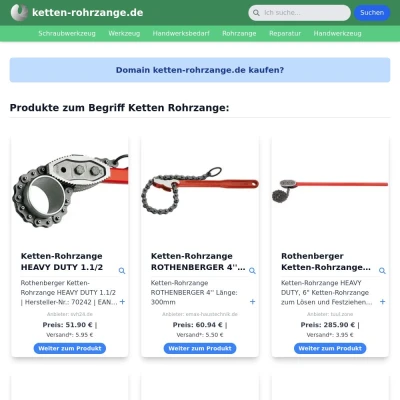 Screenshot ketten-rohrzange.de