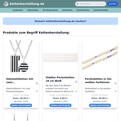 Screenshot kettenherstellung.de